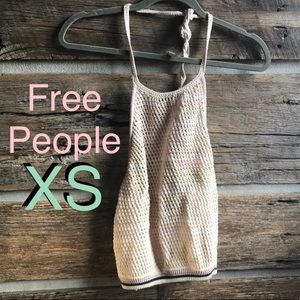 Free People knitted halter top XS NWT